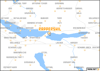 map of Rapperswil