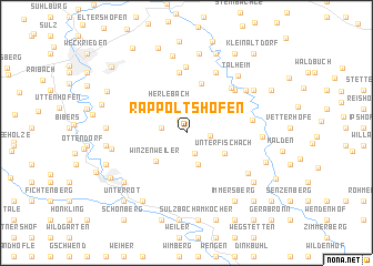 map of Rappoltshofen