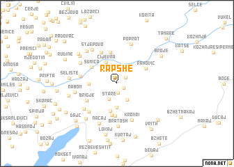 map of Rapshë