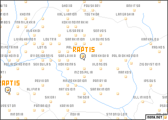 map of Ráptis