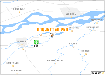 map of Raquette River