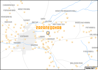 map of Rārān-e Qohāb