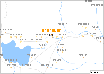 map of Rarasuña