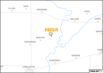 map of Rardin