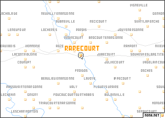 map of Rarécourt