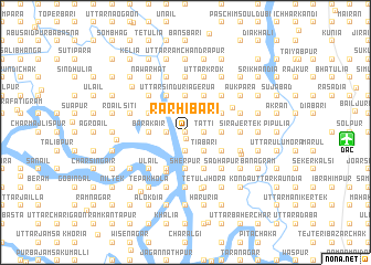 map of Rārhibāri