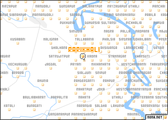 map of Rārikhāli