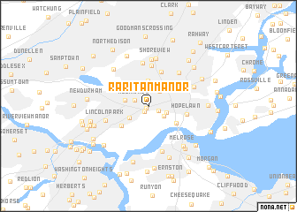 map of Raritan Manor