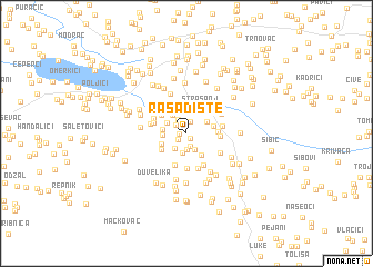 map of Rasadište