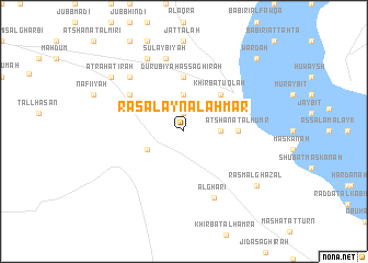 map of Raʼs al ‘Ayn al Aḩmar