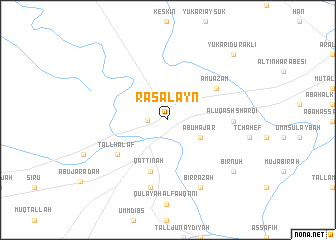 map of Raʼs al ‘Ayn