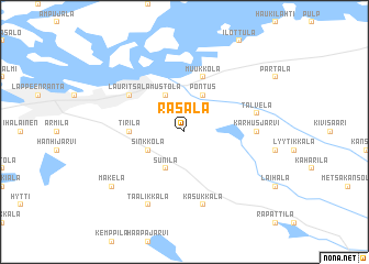 map of Rasala