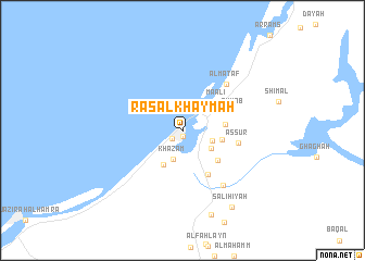 map of Raʼs al Khaymah