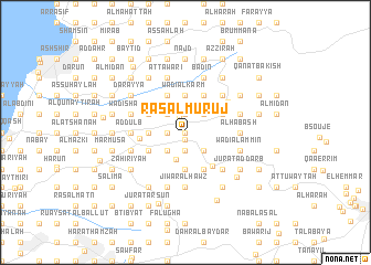 map of Raʼs al Murūj