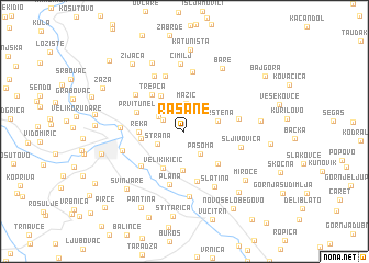 map of  Rašane