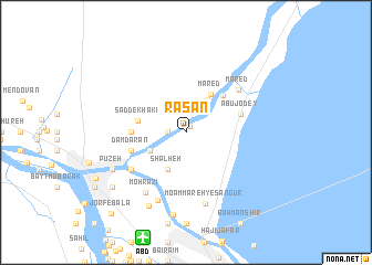 map of Rasān