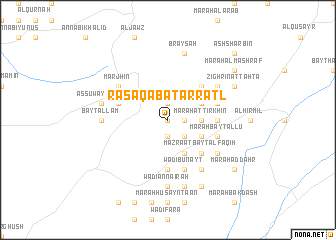 map of Raʼs ‘Aqabat ar Raţl