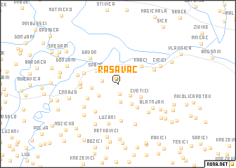 map of Rasavac