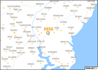 map of Raša