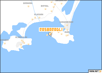 map of Raʼs Barādlī