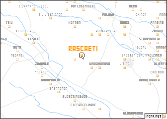 map of Răscăeţi