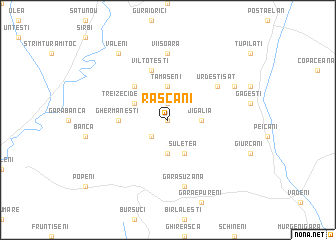 map of Răşcani