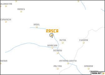 map of Raşca