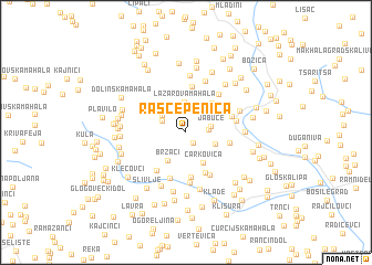 map of Rascepenica