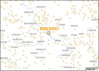 map of Raščevići