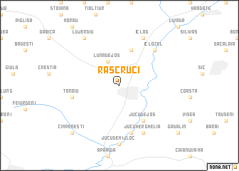 map of Răscruci