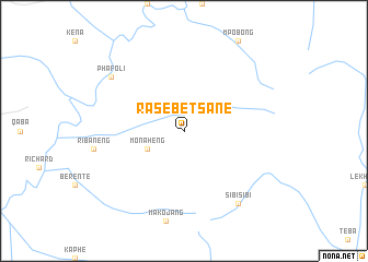 map of Rasebetsane