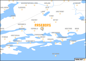 map of Raseborg