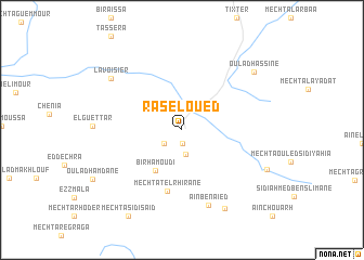 map of Râs el Oued