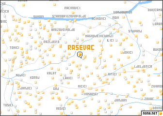 map of Raševac