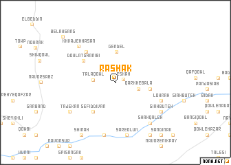 map of Rashak