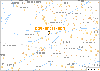 map of Rashan Ali Khān