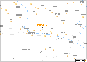 map of Rashān