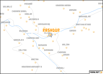 map of Rashdūr