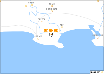 map of Rashedī