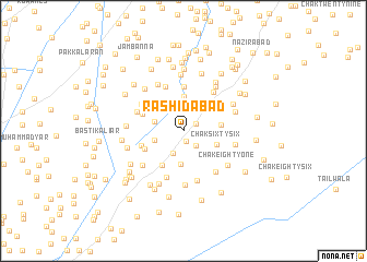 map of Rashīdābād