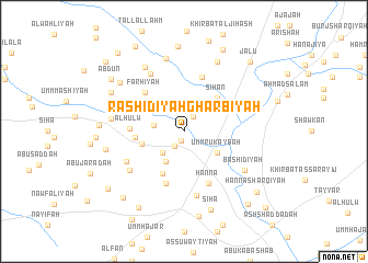 map of Rashīdīyah Gharbīyah