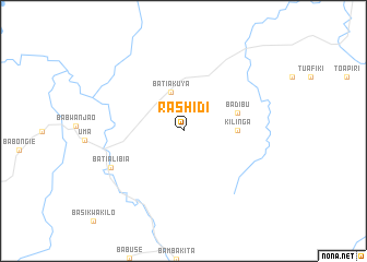 map of Rashidi