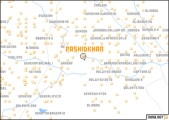 map of Rashīd Khān