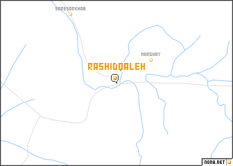 map of Rashīd Qal‘eh