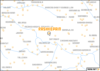 map of Rāshk-e Pā\