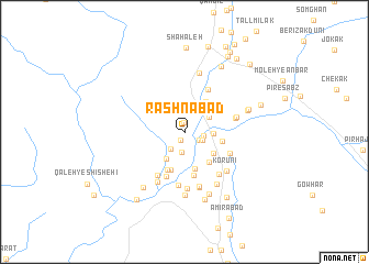 map of Rashnābād