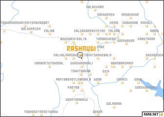 map of Rashnūdī