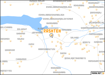 map of Rāshteh