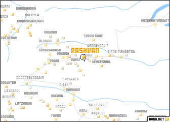 map of Rashvān