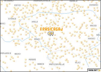 map of Rašića Gaj